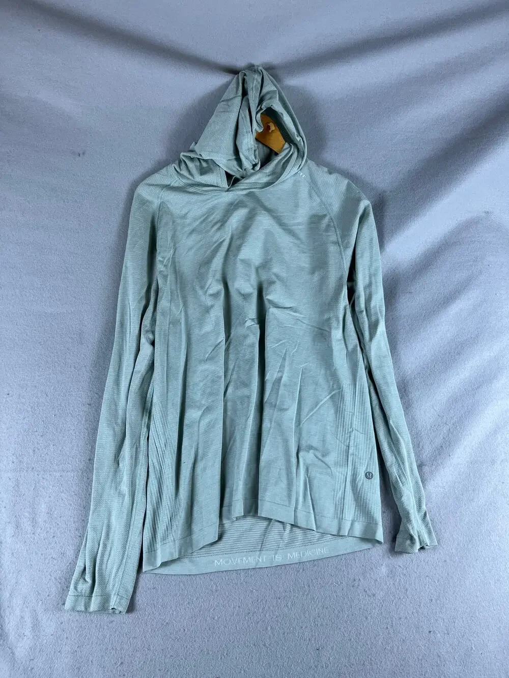 Lululemon Hoodie Mens S Green Raglan Performance Running Active Training Sports